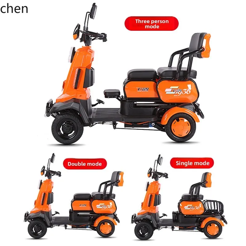 

ZML the elderly electric scooter four wheels pick up children luxury moped new