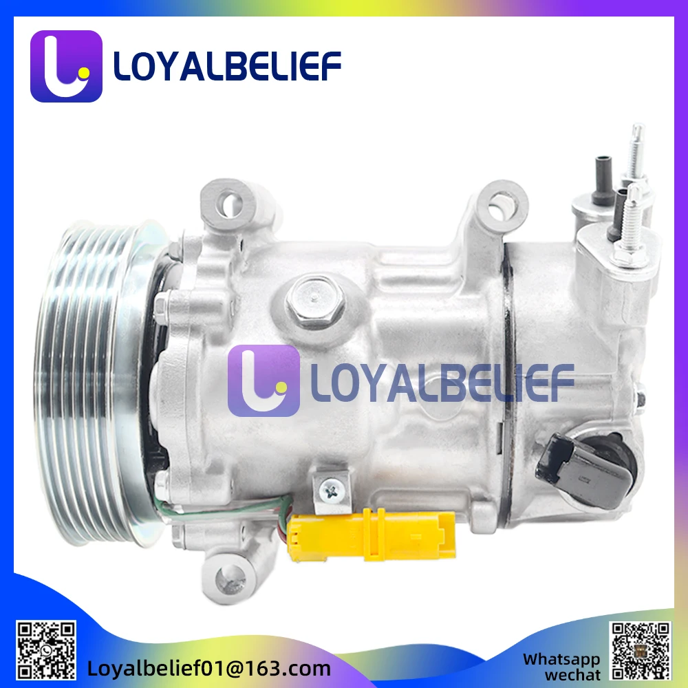 For Sanden SD7C16 Compressor AC Peugeot 307 308 807 607 406 Citroen C4 Berlingo 6453QN 6453QL 6453ZA 6453WN 6453WP 6453QL 1321F