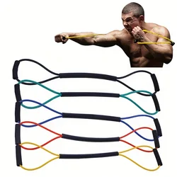 1 PC Boxing Training Rope, Boxing Speed Sanda Thai Air Strike Elastic Belt Resistance Rope, Training out of Boxing Kick Boxing E