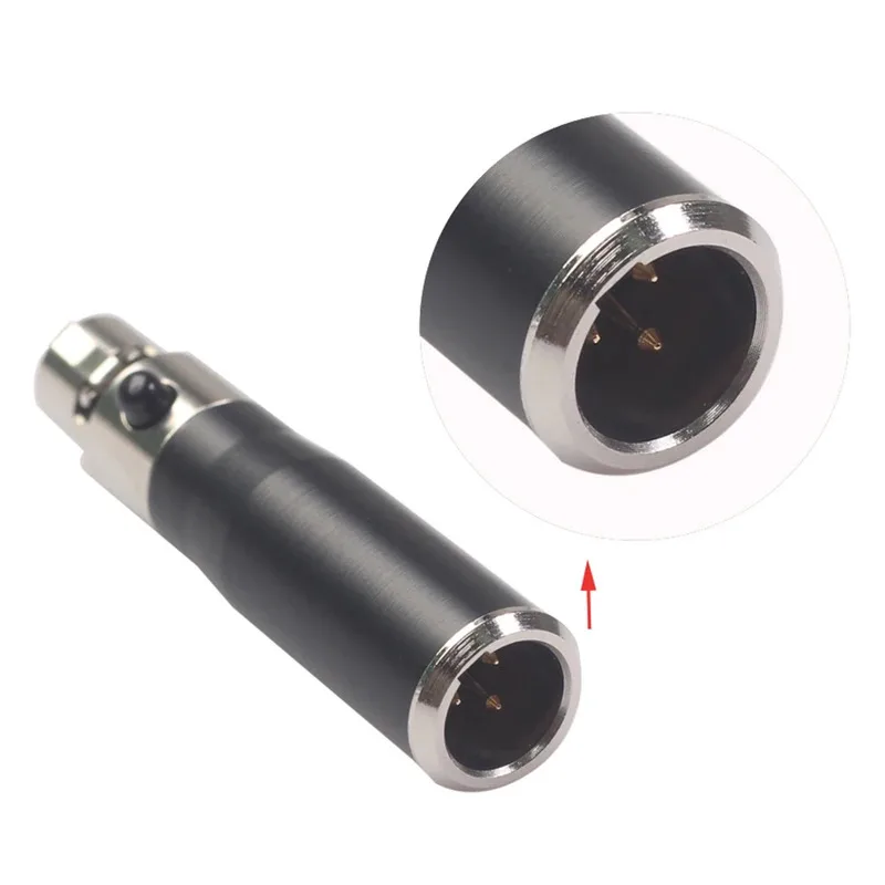 10PCS Mini XLR 3Pin Stecker auf 4Pin Buchse Metall Audio Adapter - Mic Connector Converter Universal