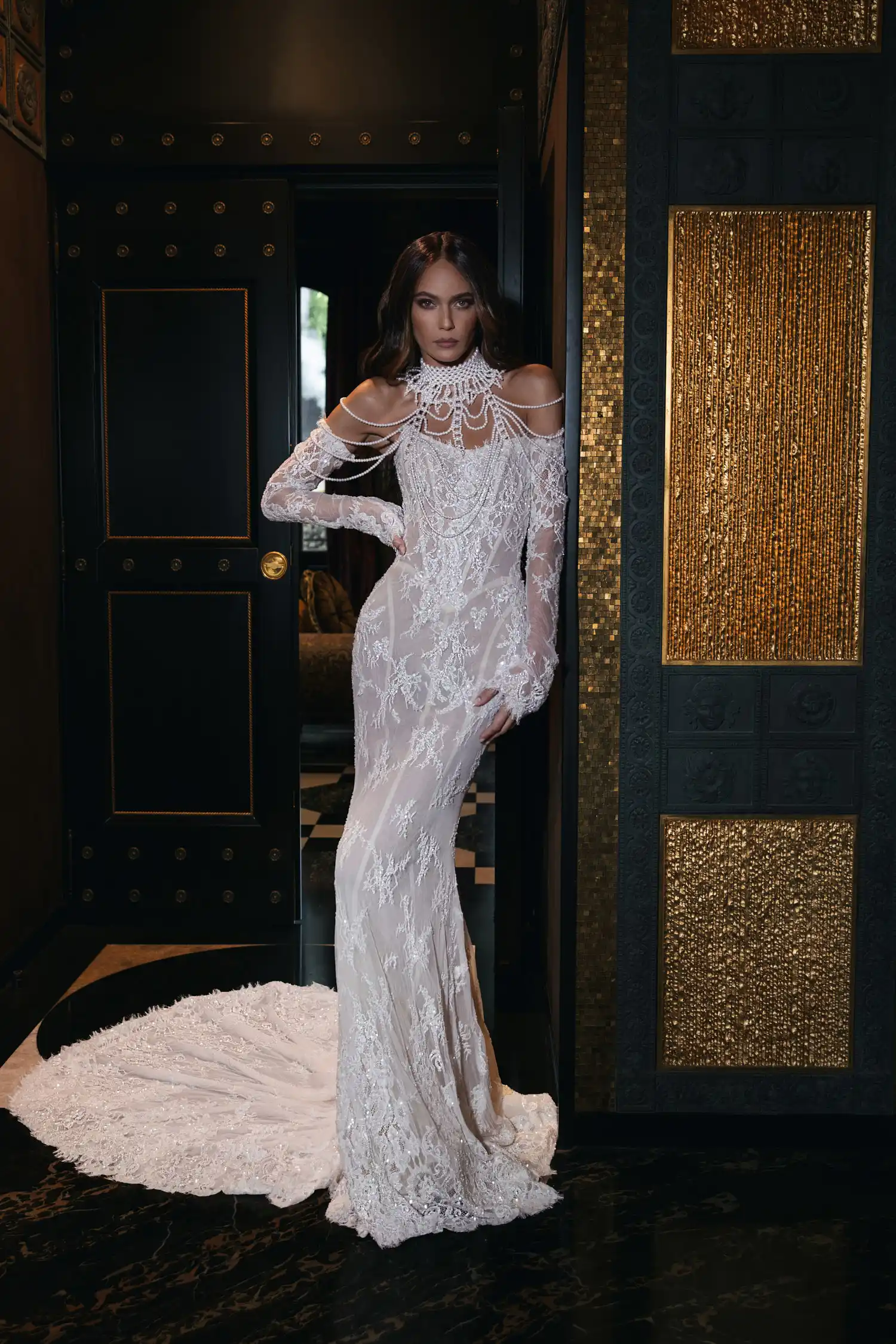 Lace Wedding Dress Mermaid Dresses Long Sleeve Vestido De Novia Desmontable Elegante White Vestidos Tallas Curvy Alta Costura