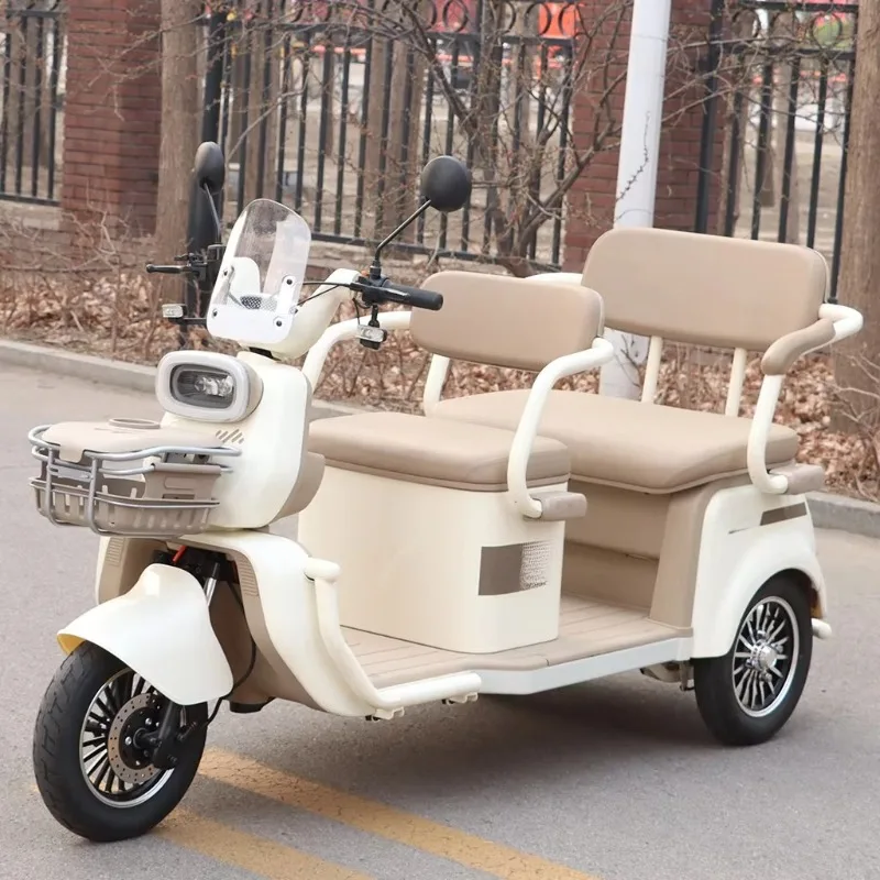 Single Row Open Body Electric Tricycle Three Wheel Electric Cargo Vehicle Light Haul Farm Vegetable Fruit Delivery Rural