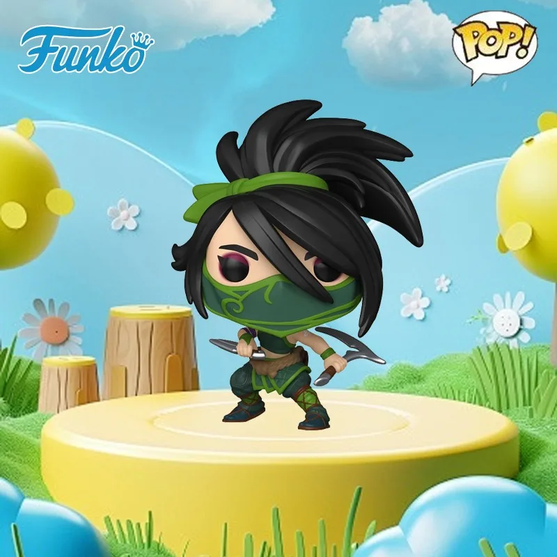 

Funko POP Original League of Legends Anime Figure Akali Yone Jhin Action Figure Toys for Boys Girls Kids Gift Collectible