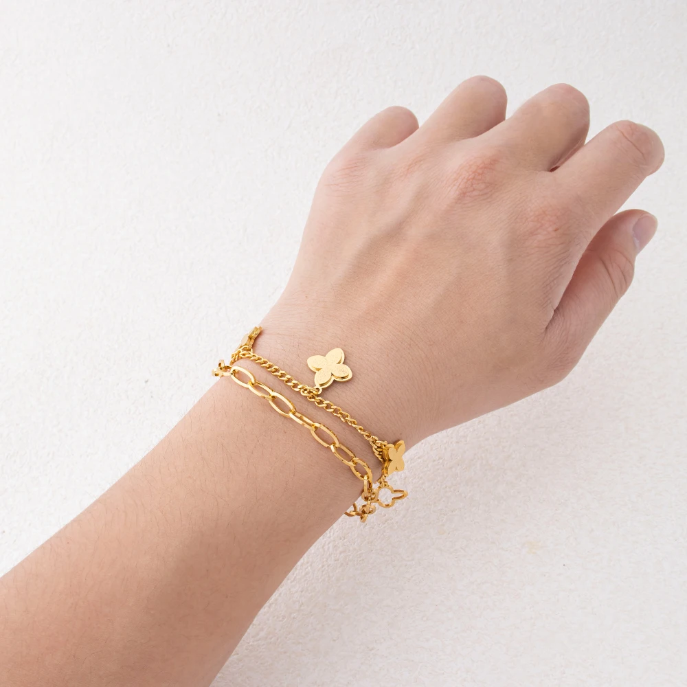 Damenarmband Trendiger Edelstahlschmuck 2026 Italienisches Charm-Armband Kostenlose Lieferung Artikel für Damen Frauenaccessoires – Detail 39