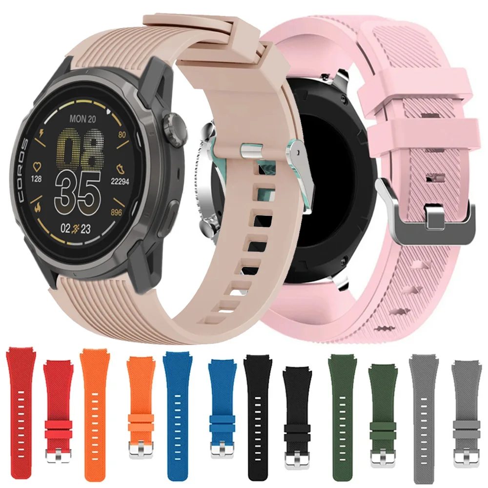 22mm Sport-Silikonarmband für COROS PACE 4/Pro/APEX 4 42mm/2 Pro/46mm Uhrenarmband Suunto Vertical 2/Race 2 S/5 9 Peak Pro Correa