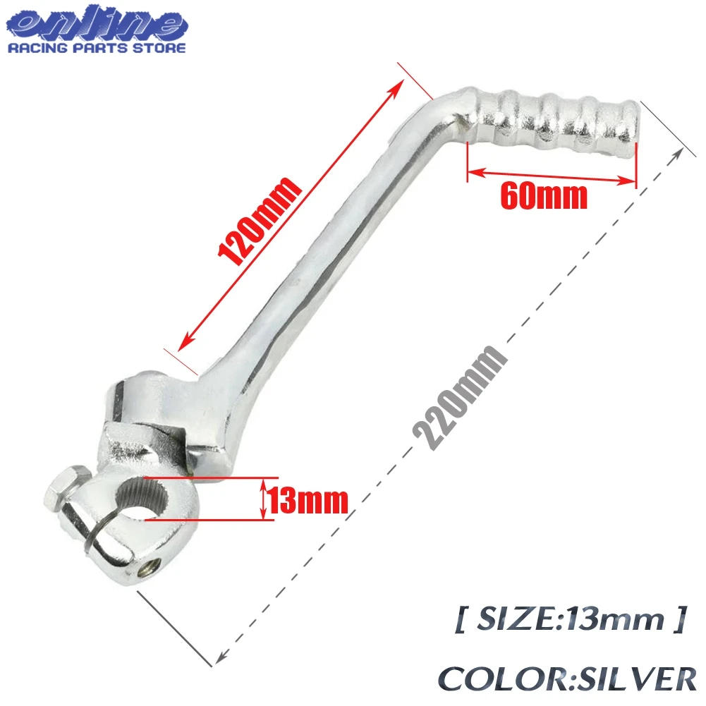 Universal Motorrad 16mm 13mm Kick Start Starter Hebel Pedal Für 50cc 70cc 90cc 110cc 125cc 140cc 150cc 160cc KAYO SSR SDG BSE – Detail 5