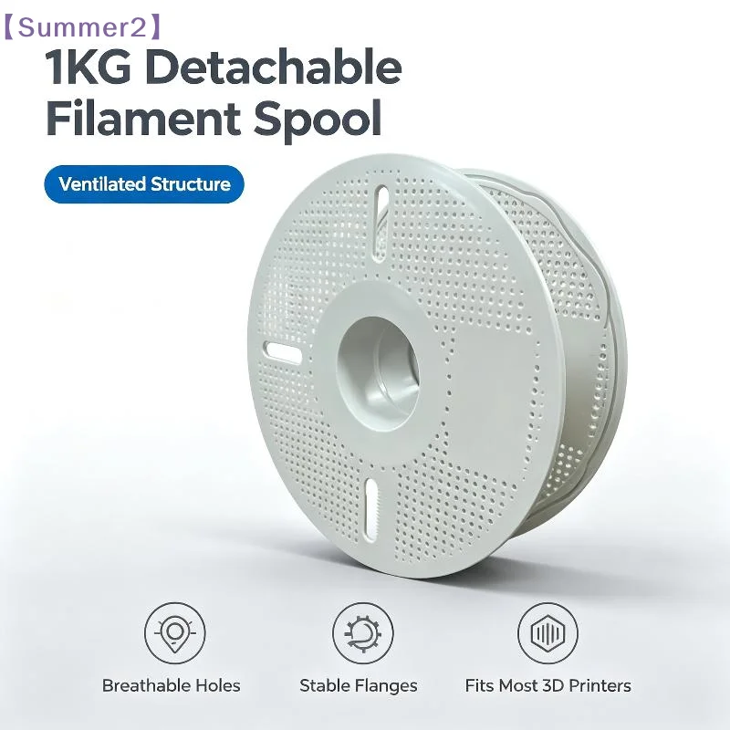 1Pcs Detachable Heat Resistant ABS Empty Filament Reel 3D Printers Reusable Spool For 1KG Refill Filament For Bambu Lab〔Sum2〕