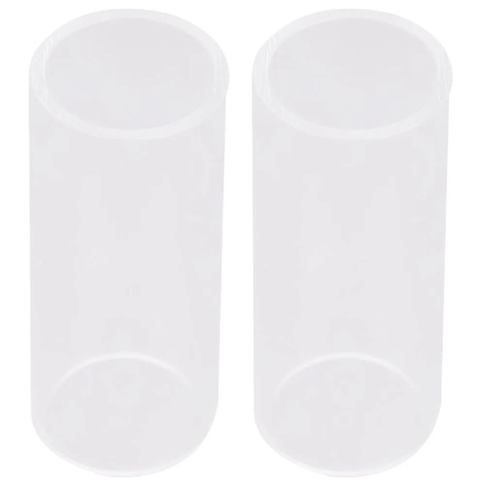 2 قطعة الشرائح الزجاجية الغيتار 2.8 سنتيمتر مادة متميزة متفوقة الحفاظ على نغمة ممتازة واضح مشرق الصوت الغيتار الشريحة