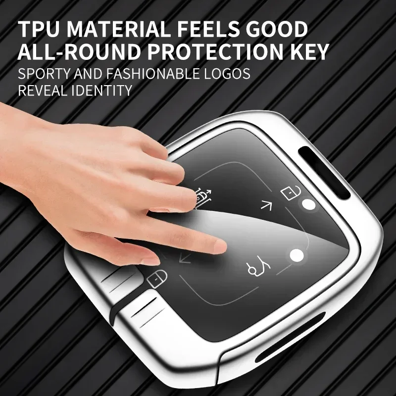 2022 2023 Brand New Zinc Alloy+Leather TPU Protective Shell Buckle Car Smart Remote Key Bag For ZEEKR 001 009 Accessories