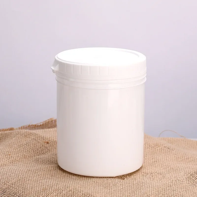 Empty 1000ml Plastic Jar With Cover Food Grade Storage Container Airtight Sealing Packaging Bottle High Quality 1PCS