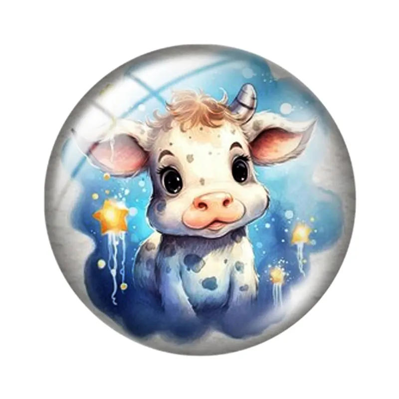 السمين الألبان الحليب البقرة 12/18/20/25 مللي متر الزجاج كابوشون قلادة سوار قلادة خواتم للمجوهرات التجريبي أقراط الظهر صنع النتائج #2