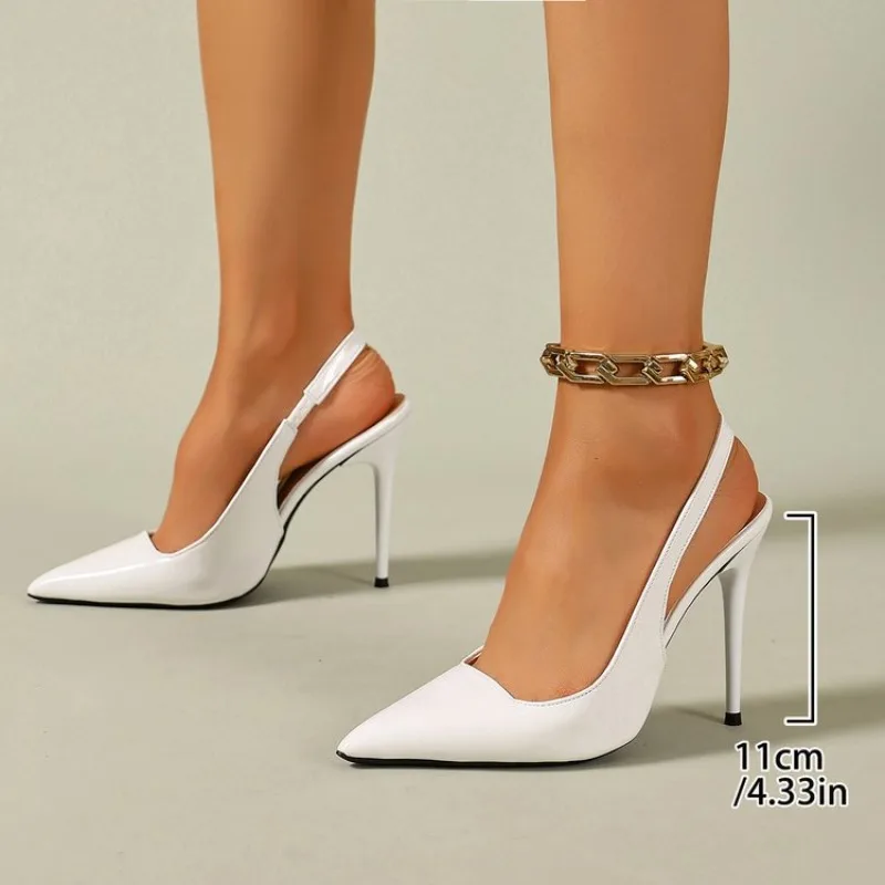 

Women's heels Fashionable Elegant Pointed-toe Ankle-strap Stiletto Pumps Comfortable Minimalist Versatile heels