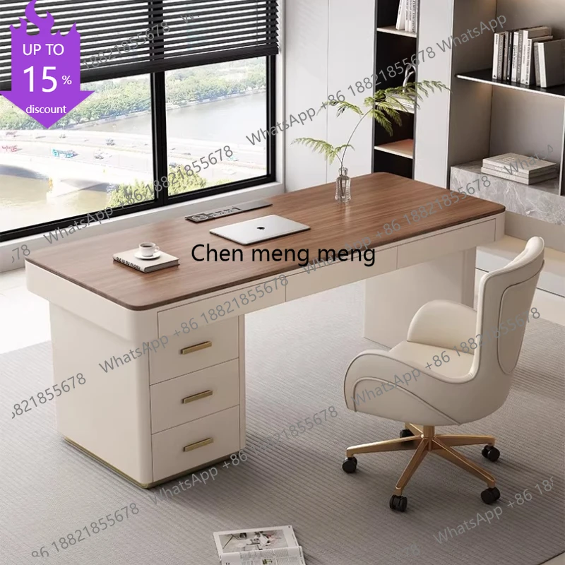 

G153 Доступные роскошные современные компьютерные столы в кремовом стиле для комнат, офисов и рабочих мест, столы с ящиками