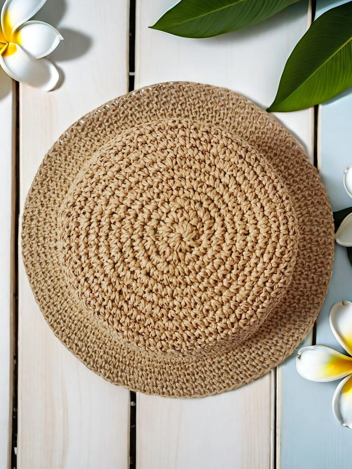 Einfarbiger Strohhut für Damen, lässige Outdoor-Sonnenschutzkappe für Damen und Mädchen, modisches Accessoire für den täglichen Gebrauch, atmungsaktiv – Detail 5
