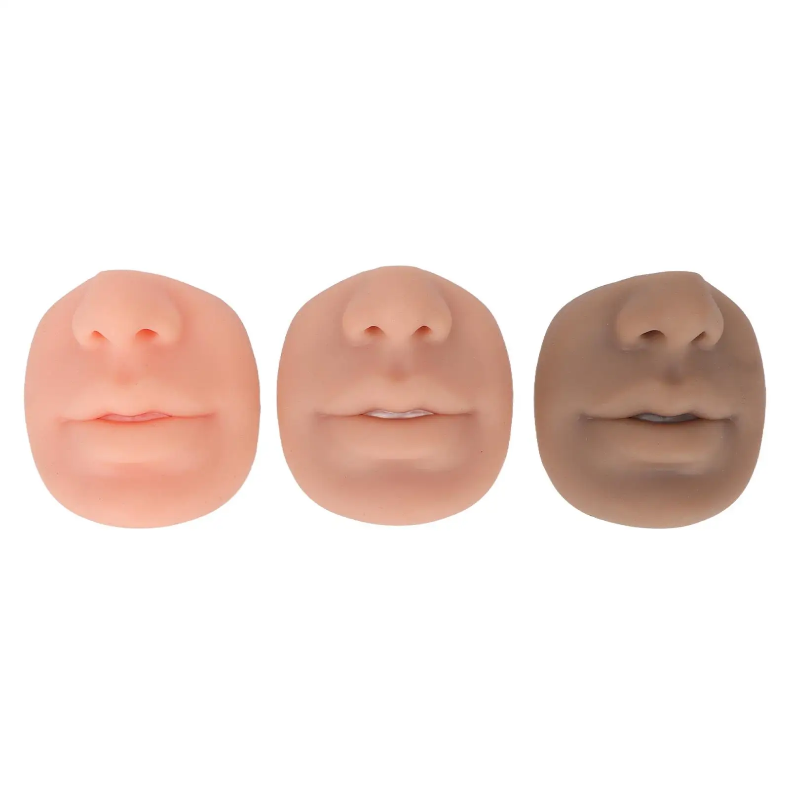 

Silicone Facial for nose Model Reusable Soft Flexible 3 Colors for Training & Practice