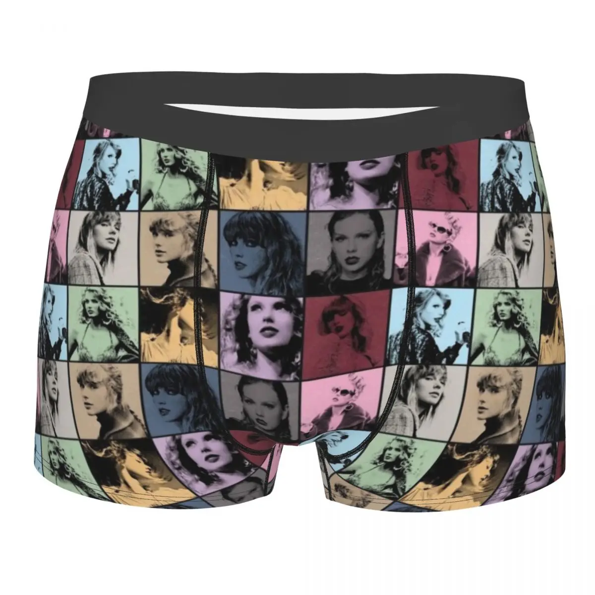 Custom Taylor American Singer Swift Boxer Shorts Men 3D Printed Male Stretch Underwear Panties Briefs