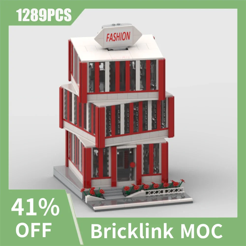

1289PCS City Hot Selling Street View MOC Modular fashion store model DIY creative ideas Child Toy birthday Gift building blocks