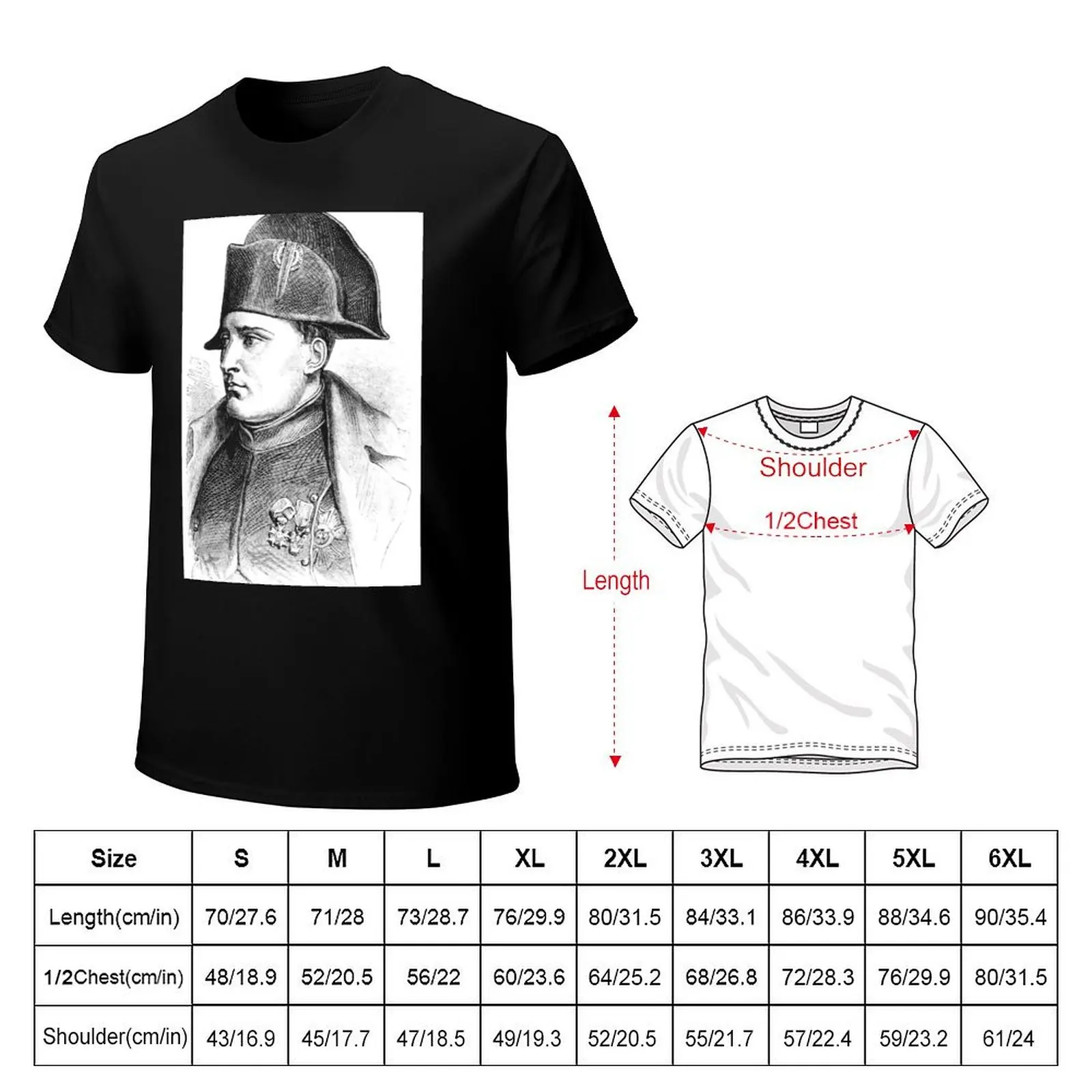 Napoleon Bonaparte T-Shirt heavyweights graphic shirts plus size clothes anime figures t shirt men 100℅ cotton