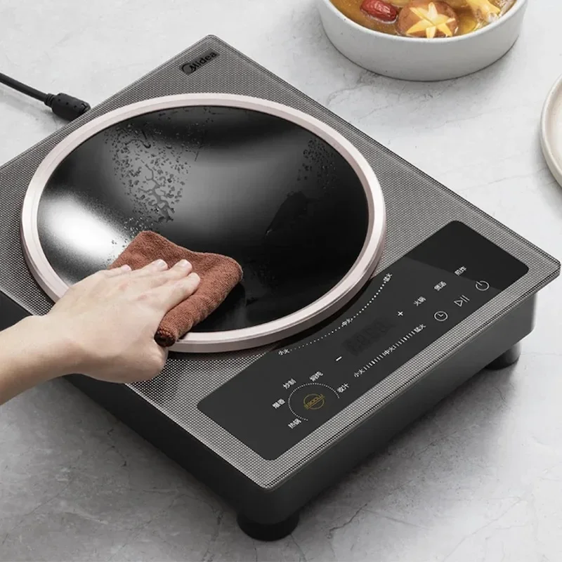 ميديا طباخ التعريفي ثلاثية الأبعاد مقعر التعريفي موقد هوتبوت الذكية التعريفي كوكتوب الأجهزة المنزلية 3300 واط لوح تسخين طباخ كهربائي