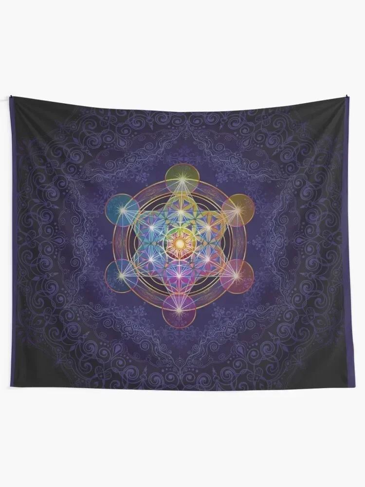 Metatron's Cube Merkabah Tapestry Things To Decorate The Room Wall Hanging Wall Tapestry