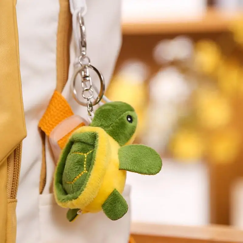 Sea Turtle Keychain Portable Animal Plush Keychain Plushies Keychain Lightweight Key Chain Pendant Bag Accessories Charm For