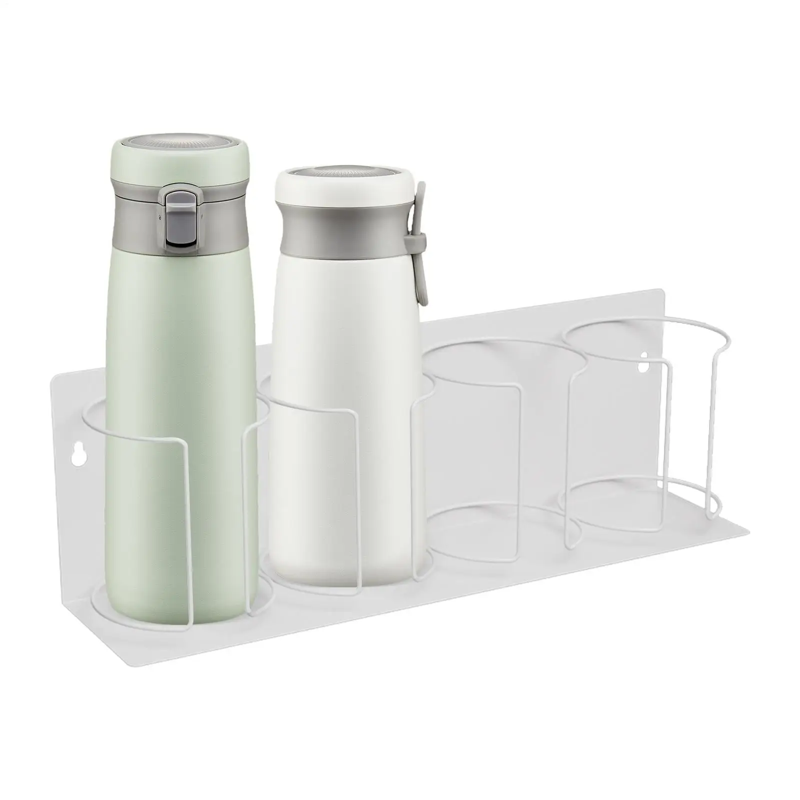 

Magnetic Cup Holder Magnet Cup Holder for Fridge 4-Slot Drink Organizer Rack Wall Mount Display Stand for Office Home Kitchen