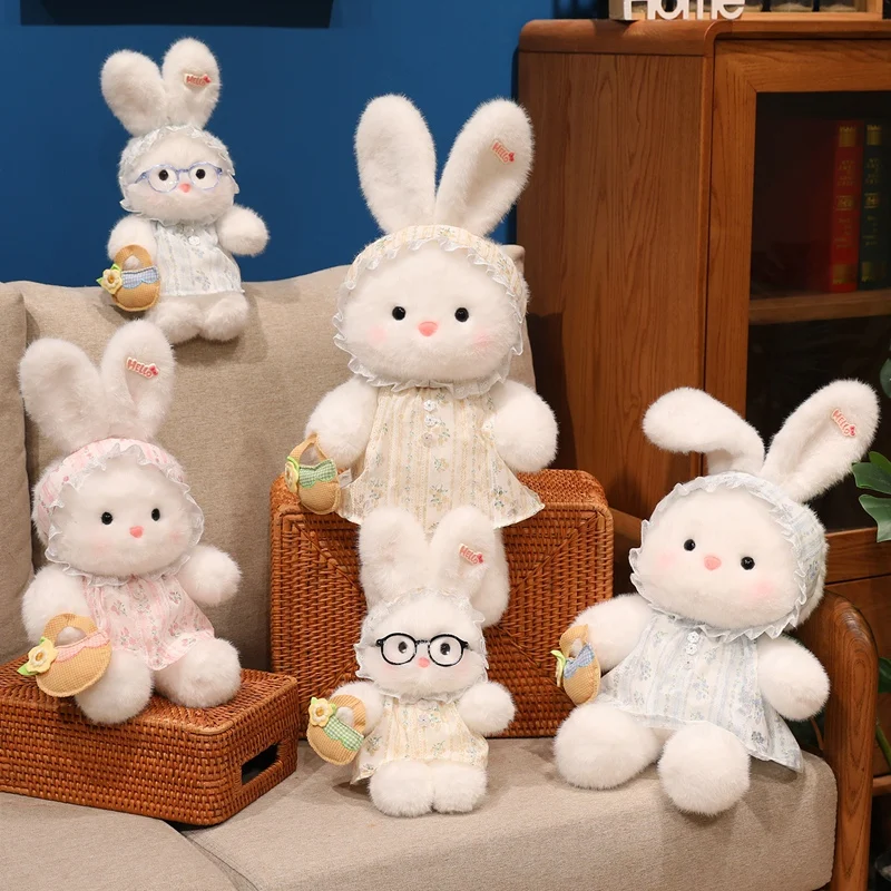 

Rabbit Plush Stuffed Toys Kawaii Rabbit Pillows With Sleeping Dolls Home And Car Decorations Birthday Gift For Kids Friends