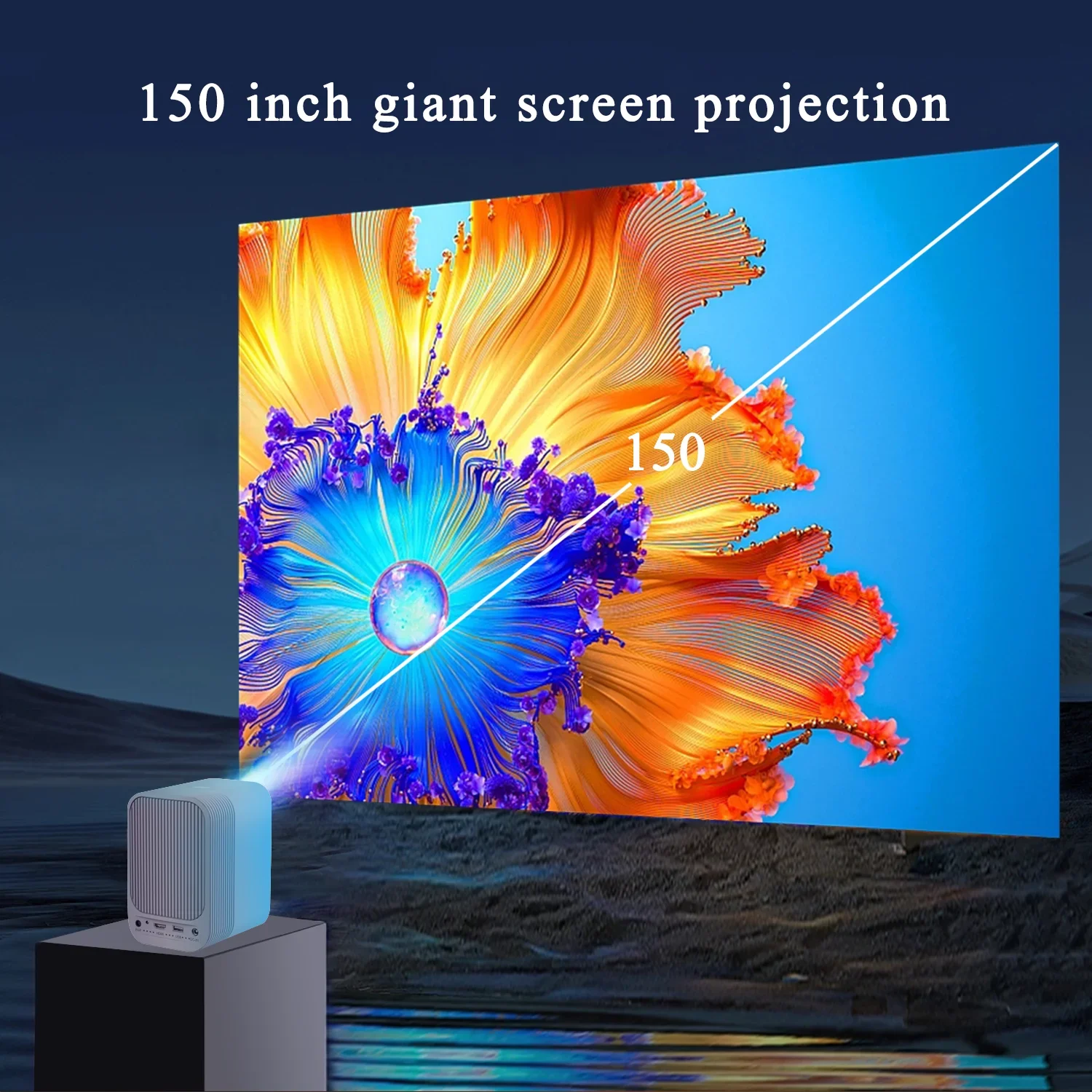 CRE C36 Home cinema Theater Mini proiettore portatile wifi Android Video LCD Proiettore Full HD 1080P Proiettore a LED