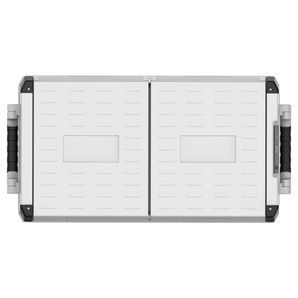 95L Dual Zone Compressor Portable Cold Storage Box App Control Cool Freeze Dual Use For Car Camping Outdoor Trip