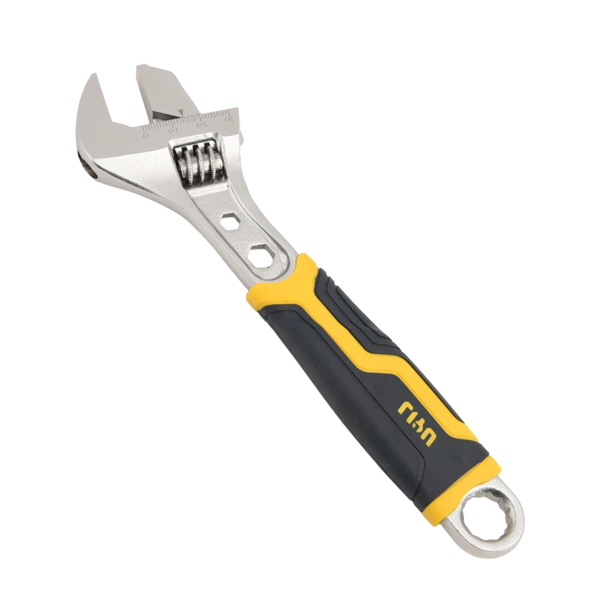 

8-inch Industrial Grade Adjustable Wrench, Plastic Handle, Quick Release Pipe & Nut Wrench, Multi-function Household Repair Tool