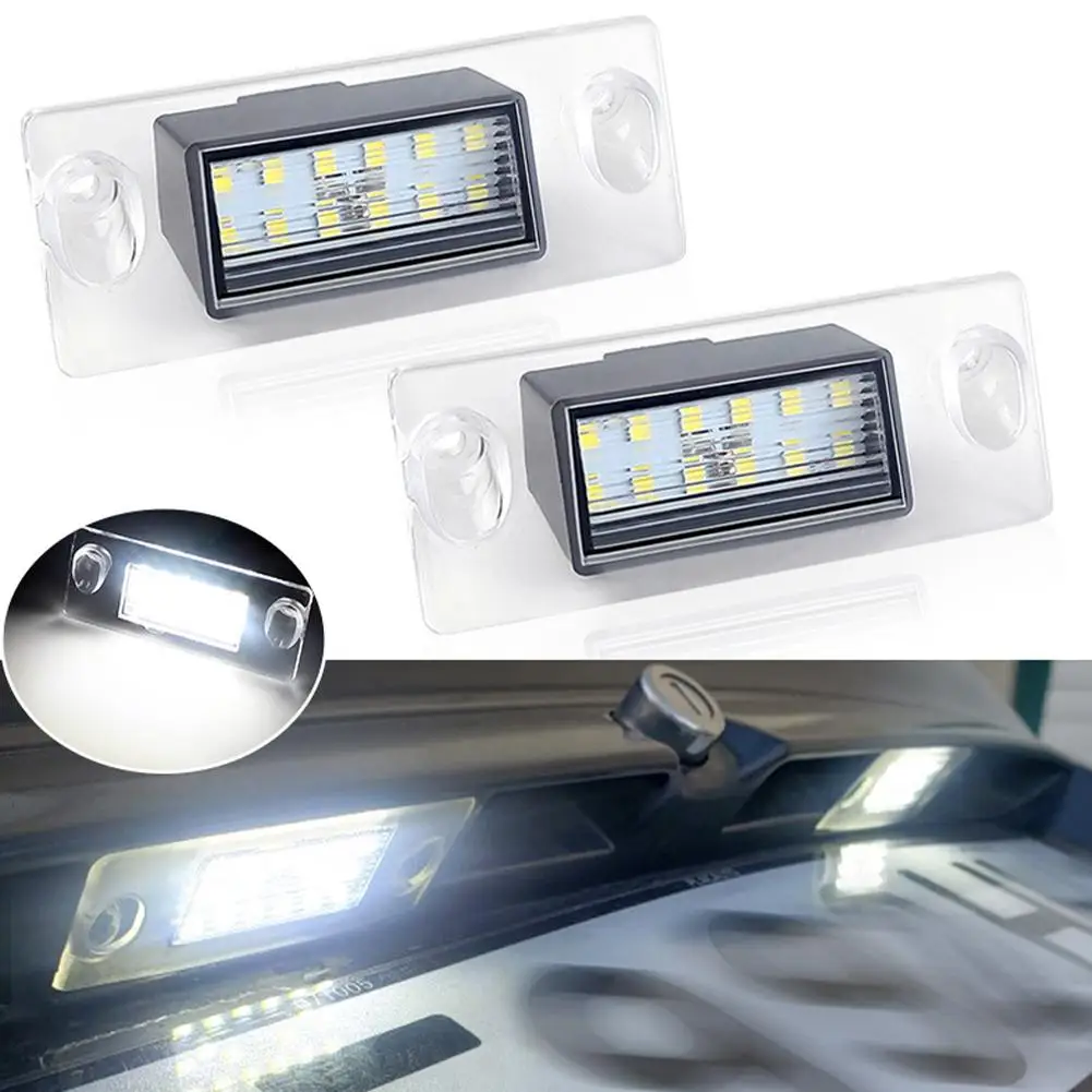 12 SMD LED Car License Plate Light For Audi A4 B5 A3/8L 6000K White IP67 Waterproof Plug & Play Error-Free High Brightness F6K0