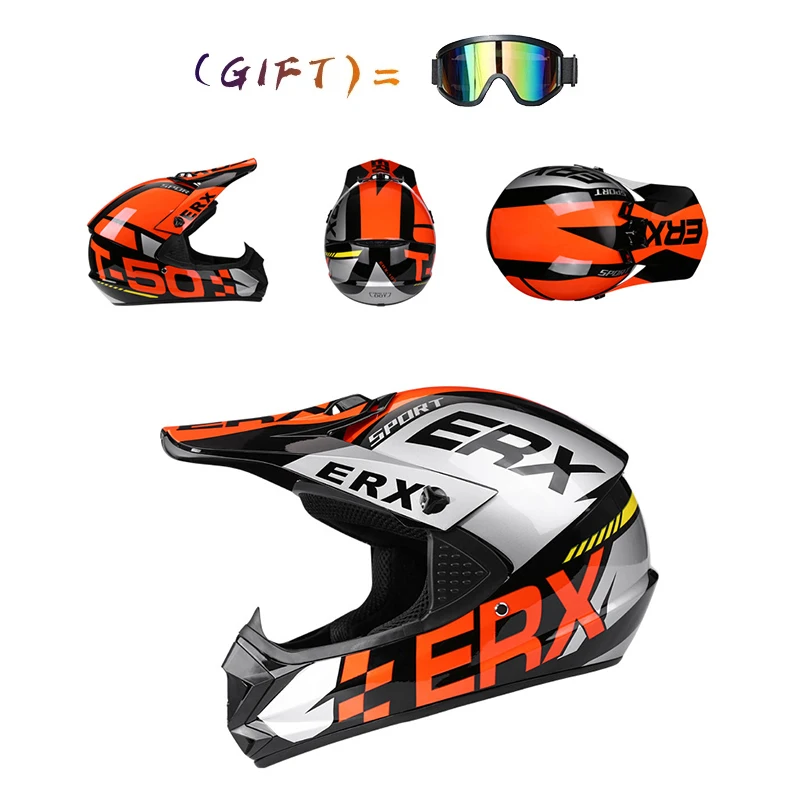 

Racing Helmet Motocross Downhill Bike Helmet MTB Off-road Mountain Full Face Motorcycle Motobiker Helmet Classic Bicycle