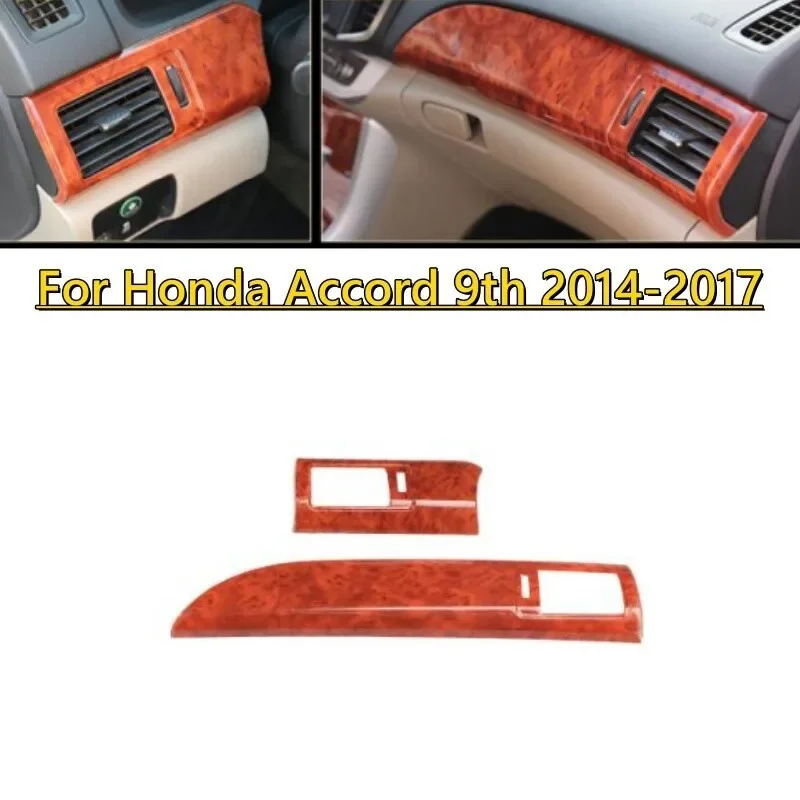 peach-wood-central-console-dashboard-panel-cover-for-honda-accord-9th-2014-2017