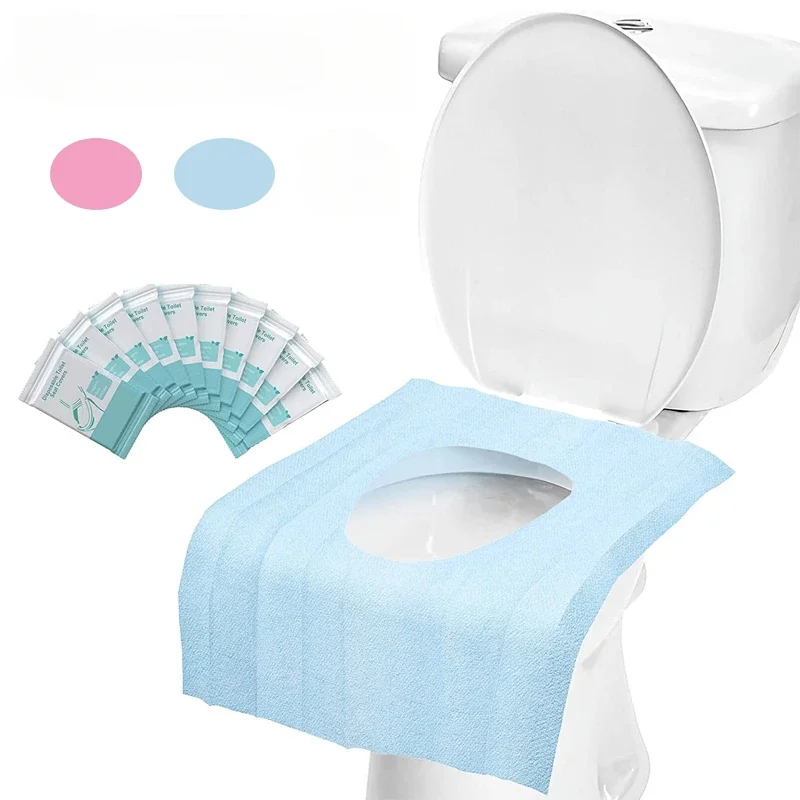 

10 PCS Toilet Seat Covers Disposable for Wrapped Travel Toddlers Potty Training In Public Restrooms Toilet Liners Travel