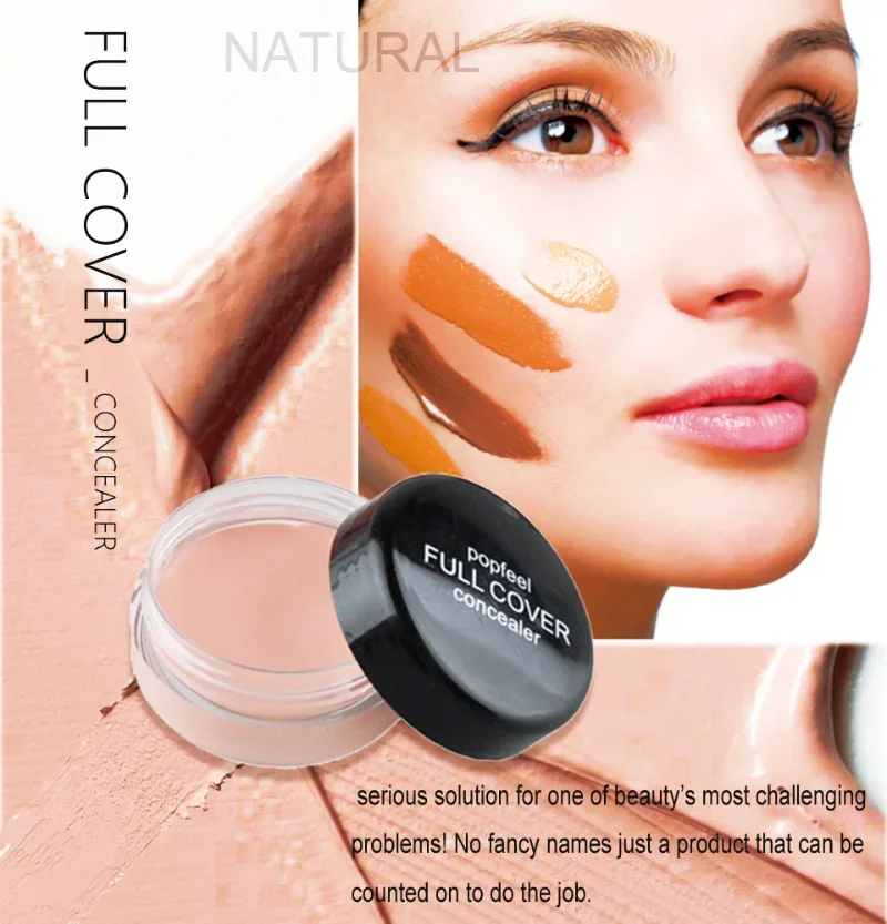 Concealer Foundation Cream Ultra-long-lasting Deep Complexion Acne Marks Cover Spots Acne Cement Moisturizing Face Waterproof