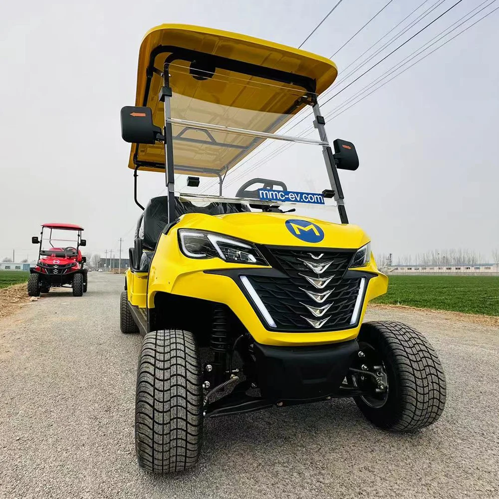 4 Seat 6 Person 72V Electric Golf Cart 4 Wheel off Road Buggy With lithium Battery Solar Electric Golf Cart