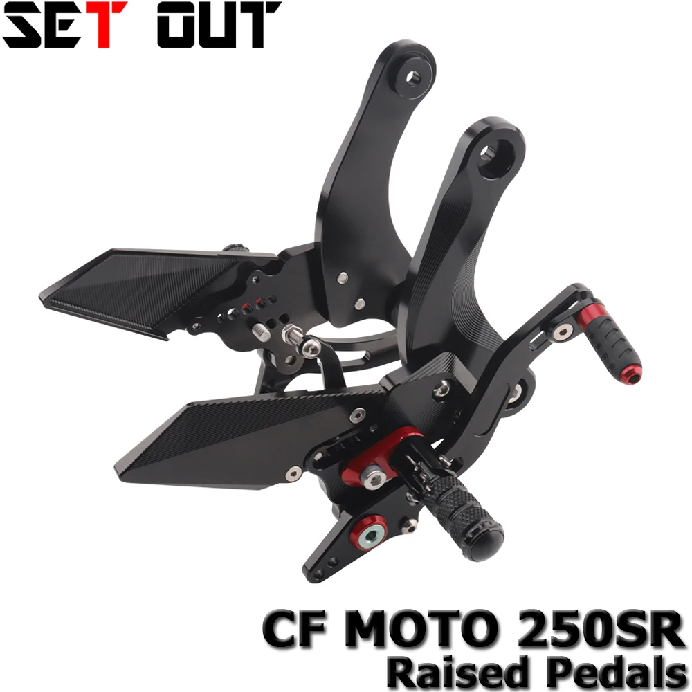 

For CF MOTO 250SR NK250 Motorcycle Accessories Raised Footrest Adjustable Rearset Footpeg Kit 5 colors Aluminum alloy