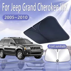 Car Sun Visor For Jeep Grand Cherokee WK 2005~2010 Front Windshield Sunshade Heat Insulation Summer Cooling Auto Accessories