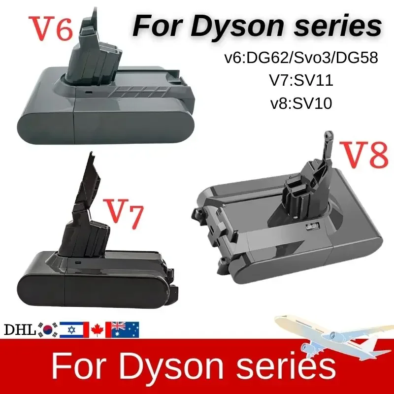 

for Dyson 12800mAh V6 V7 V8 Rechargeable Bateria SV10 SV11 SV09 Vacuum Cleaner Battery DC58 Battery