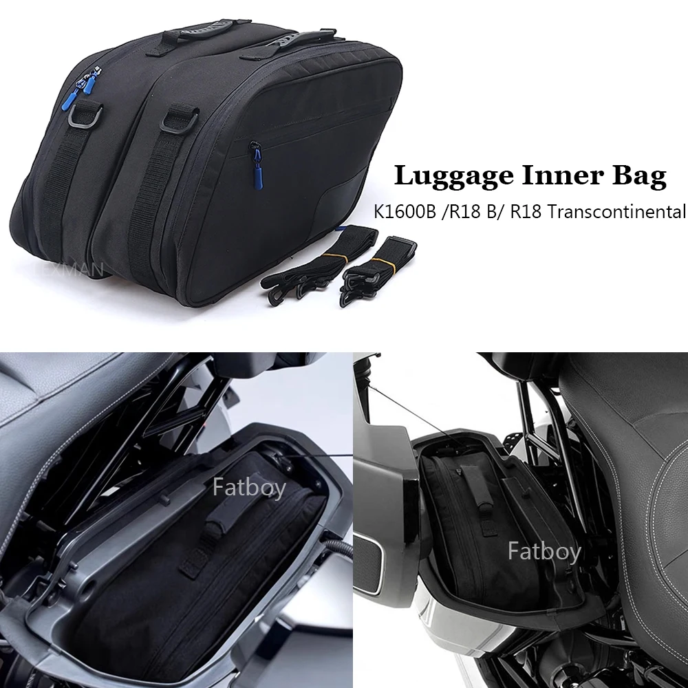 

K1600B Motorcycle Accessories Side Saddlebags Liner Inner Bag Case Box Luggage Bags Black For BMW R18 B R 18 Transcontinental