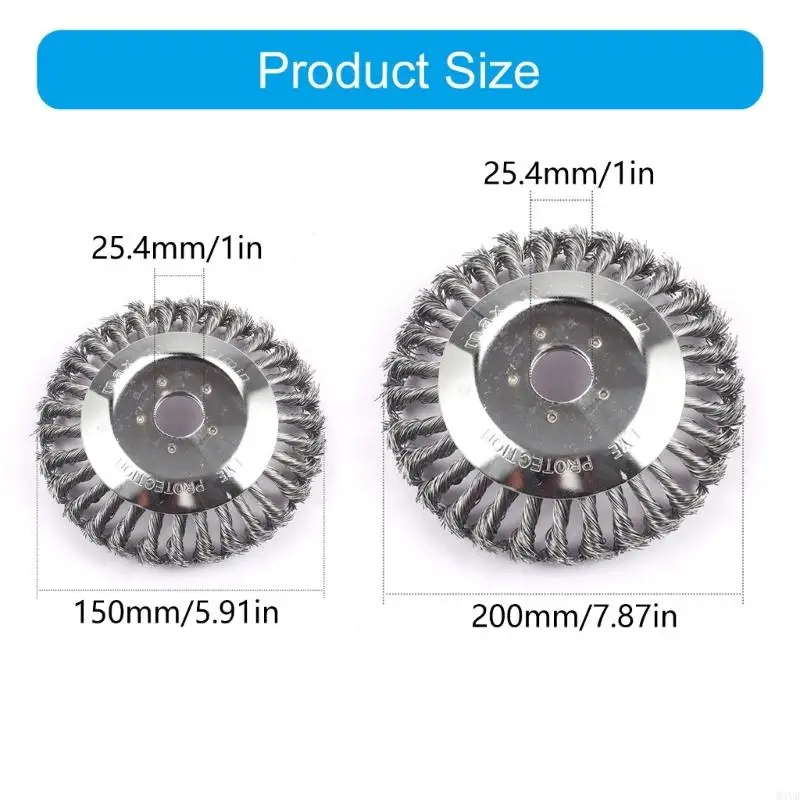 5Pieces Mower Replacement Cutting Heads Strong Metal Wire Brush Cutter for Efficient Grass Removal in Gardens Tool M4YD