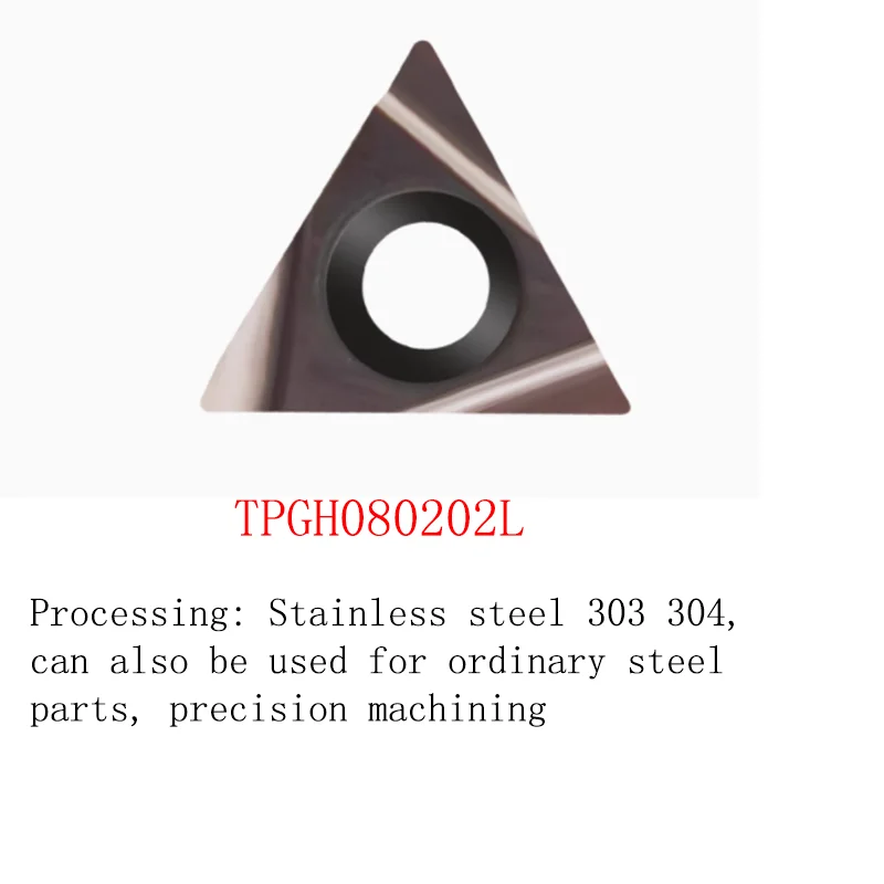 5PCS CNC Insert Fine Turning Boring Inner Hole Small Triangle TBGH 060102 L TPGH 110304 L Ceramic Tool Head Inserts