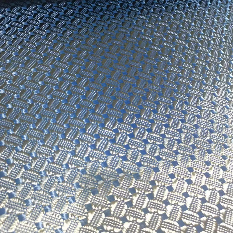 Kafu Kevlar Jacquard Blue Pattern Automotive Parts Modification DIY Surface Decoration Carbon Aramid Fiber Hybrid Weaving