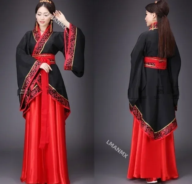 

Hanfu National Chinese Dance Costume Men Ancient Cosplay Traditional Chinese Clothing for Women Hanfu Clothes Lady Stage Dress