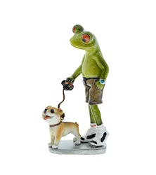 Home Decoration Resin Frog Statue ,MYBLUE Artificial Animals Figurine For Home and Garden Decor