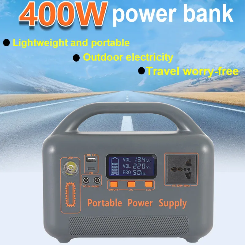 جديد عالي الطاقة 220 فولت 400 واط شحن بالطاقة الشمسية إضاءة الطوارئ تخزين الطاقة إمدادات الطاقة المحمول المحمولة مصدر الطاقة في الهواء الطلق