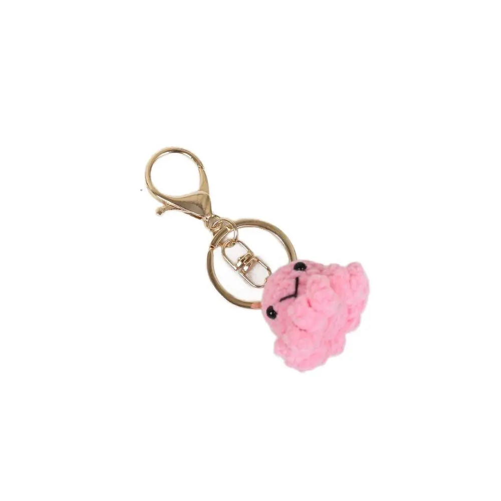 Schmuckgeschenk Cartoon Gehäkelter Oktopus Schlüsselanhänger Tier Handgemachter Strick-Schlüsselanhänger Rosa Niedlicher Oktopus-Anhänger Taschenanhänger – Detail 9