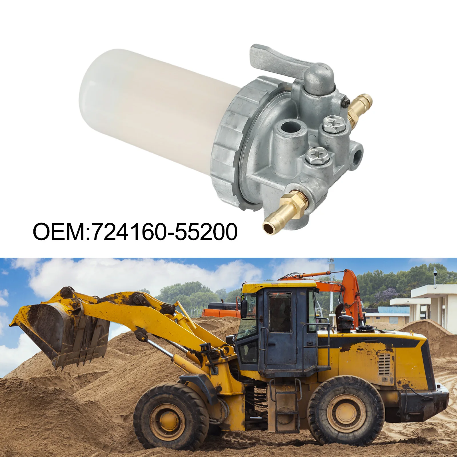 For Yanmar Tractor Replacement Fuel Filter 72416055200 for Model Series YMG1800 YMG1820 YMG2000 YMG2202 YMG2220 YMG2301