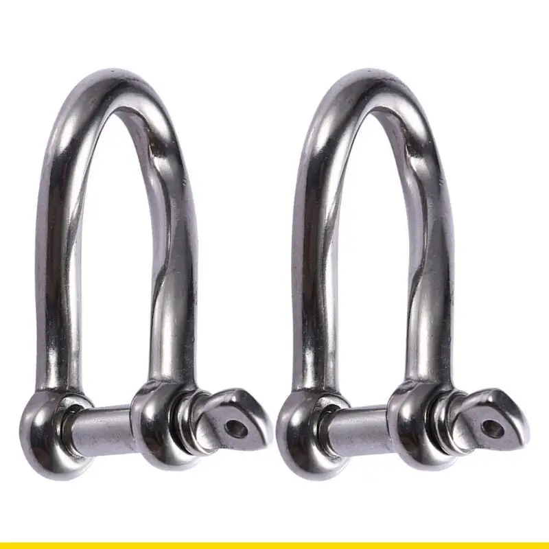 SZCH 2Pcs Twisted Shackle Screw Pin Rustproof 5/32