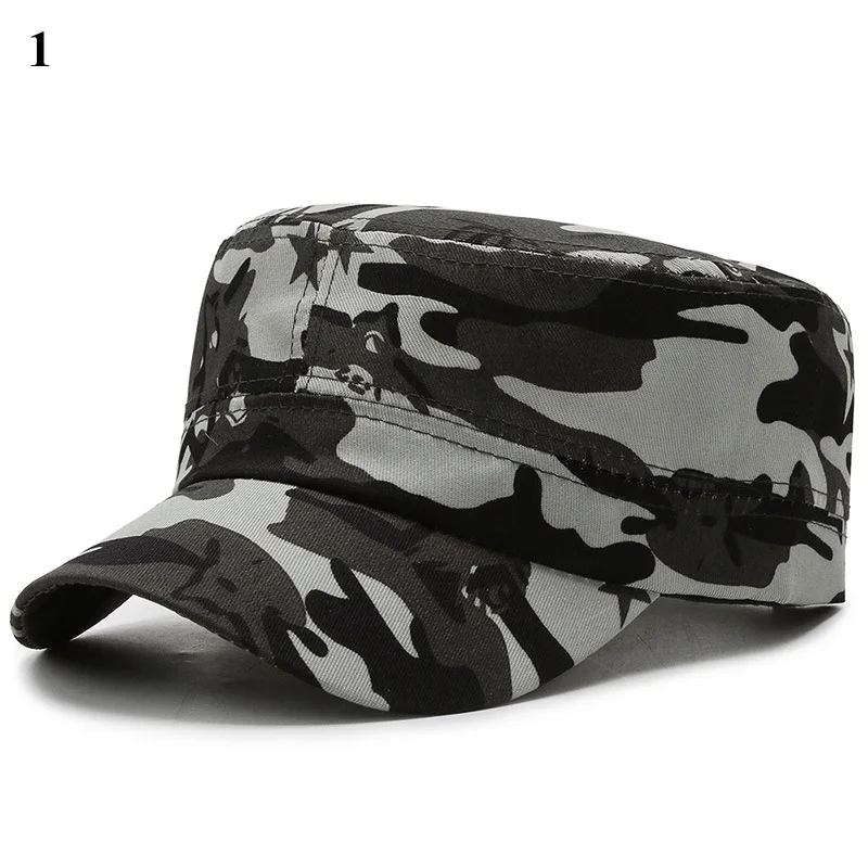 Free Shipping Classic Camouflage Hat Men\'s Caps Flat Top Baseball Cap Outdoor Sports Hats